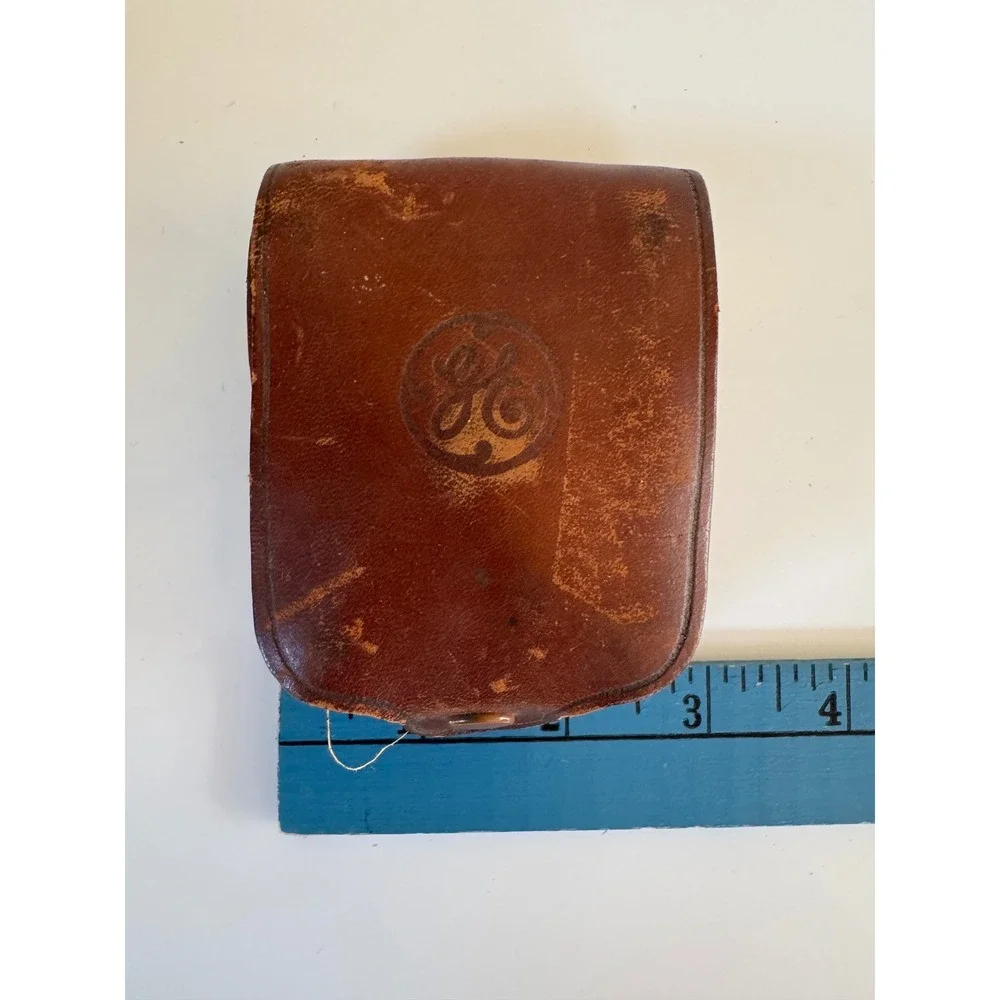 Vtg GE General Electric Exposure Light Meter with Leather Case Photo Untested